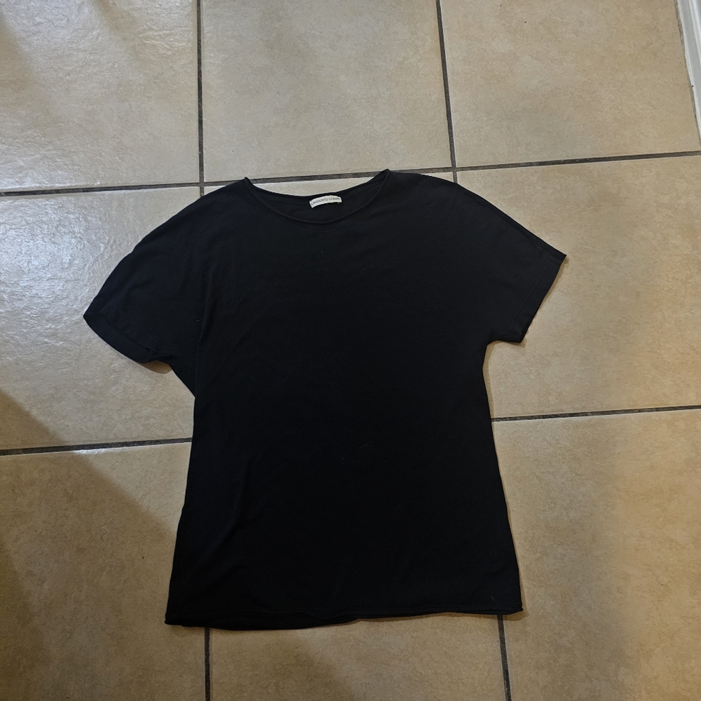 Lamberto Losani Black T-shirt XS